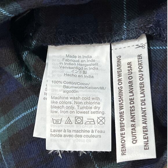 Madewell Flannel Bromley Button Up Shirt in Bryanston Plaid Womens Size XL Top - Picture 5 of 7